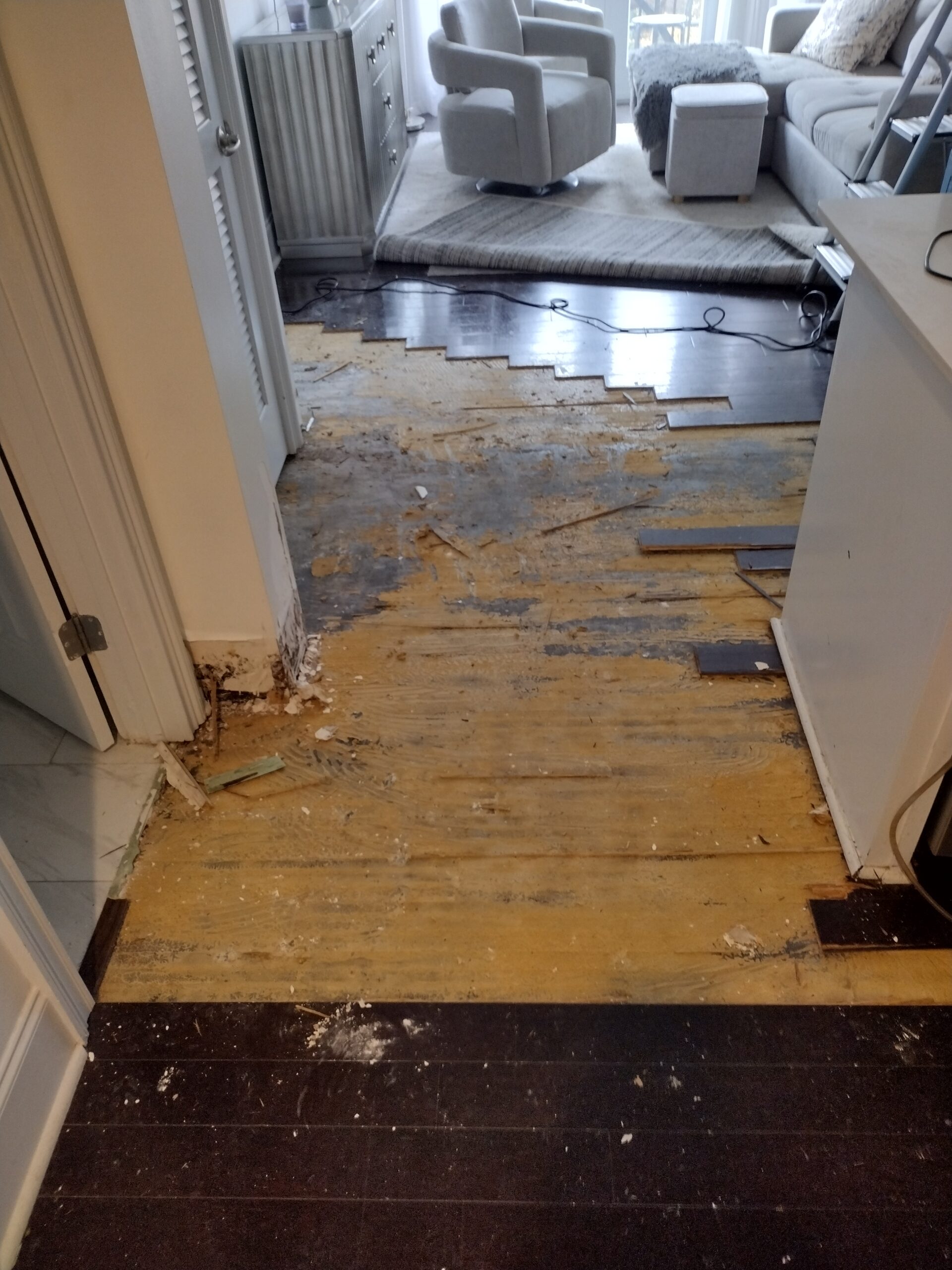 Flooring before installation in McDonough GA