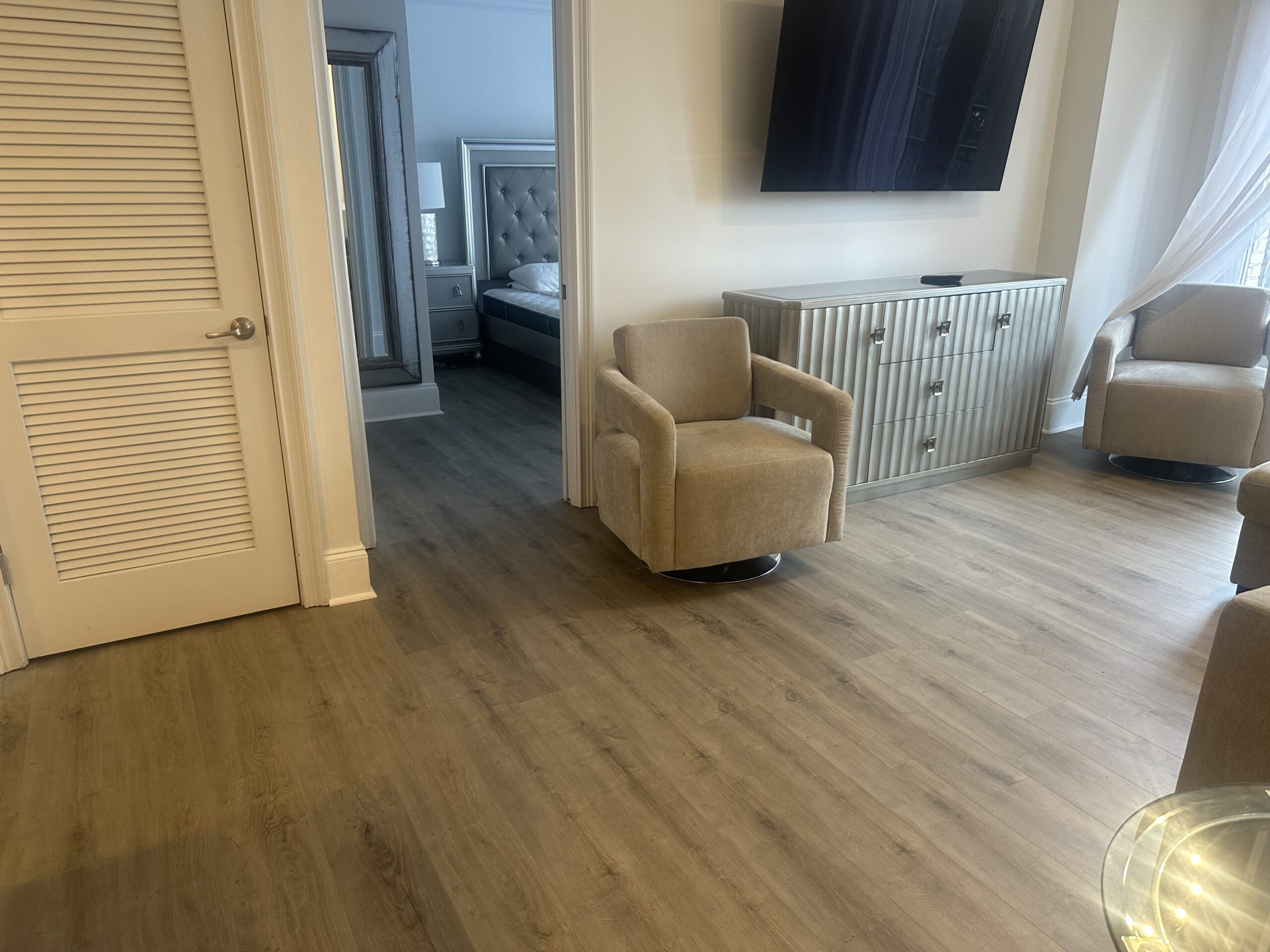 Hardwood floor installation in McDonough GA