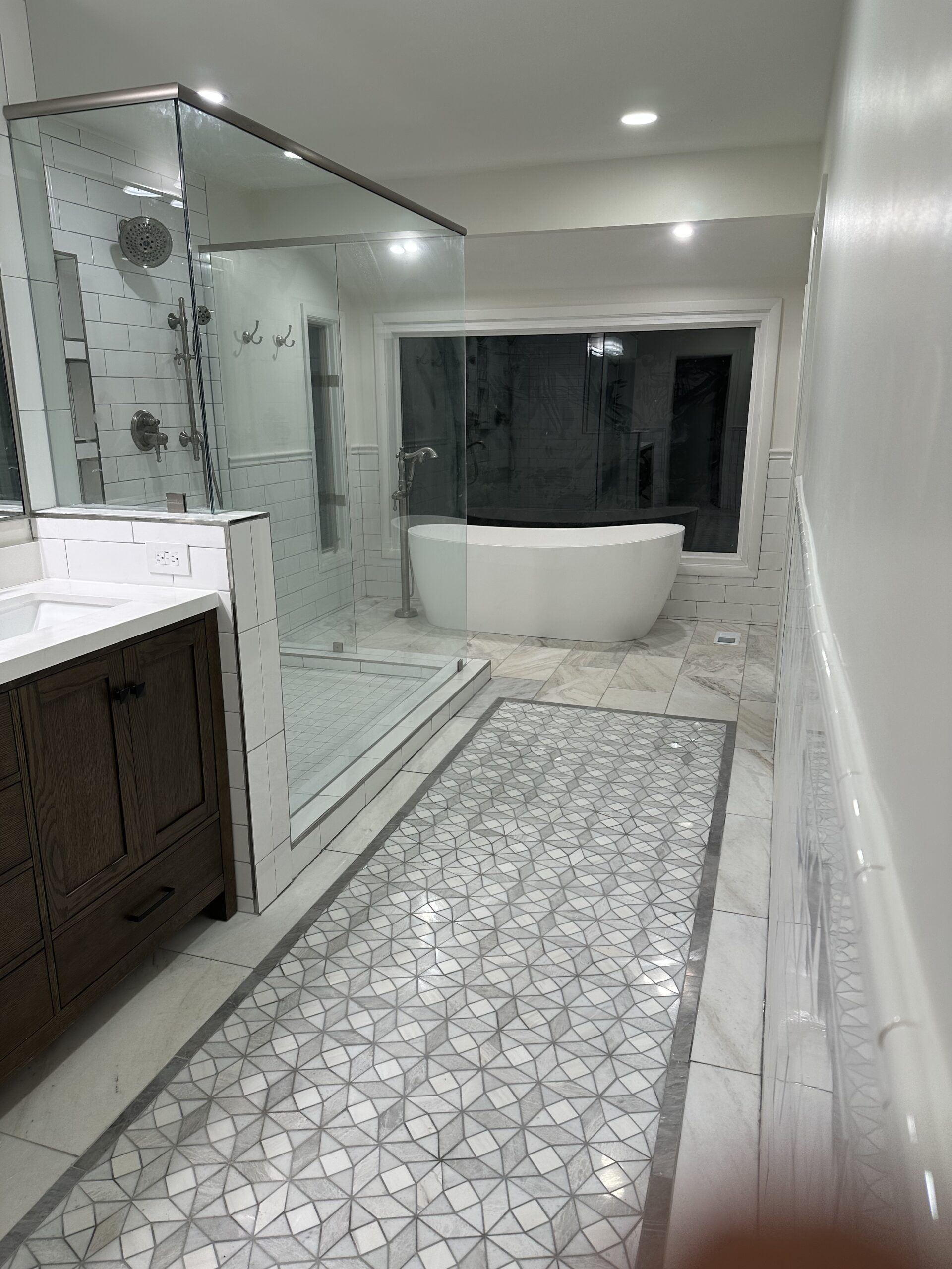 Renovated guest bathroom after gut renovation in Griffin, GA