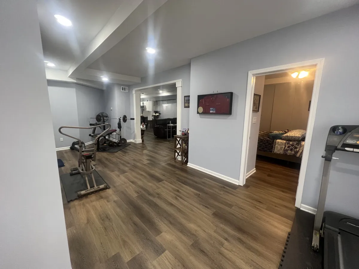 Basement fitness area in Hampton GA