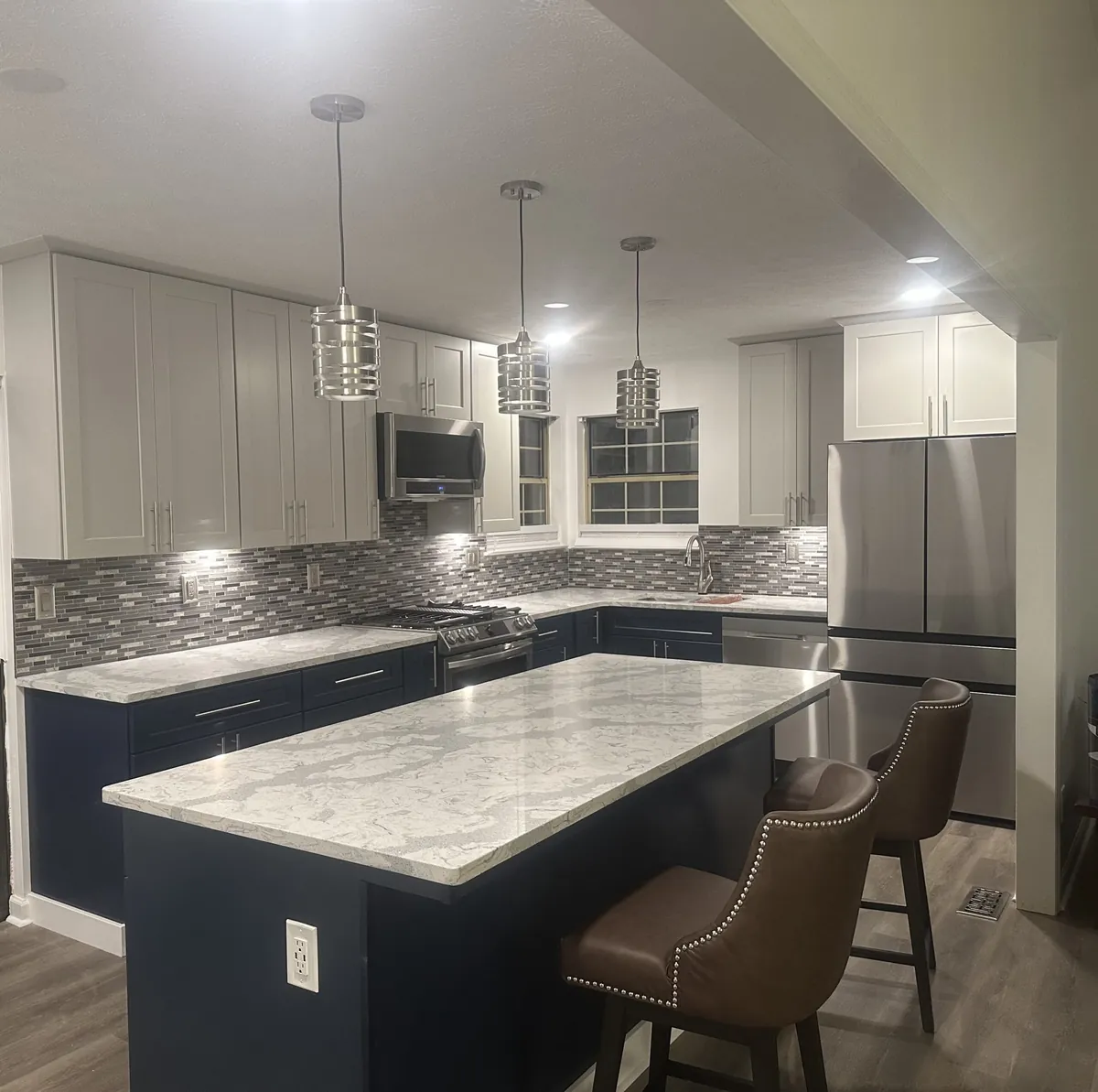 Open-concept kitchen remodel in Hampton GA