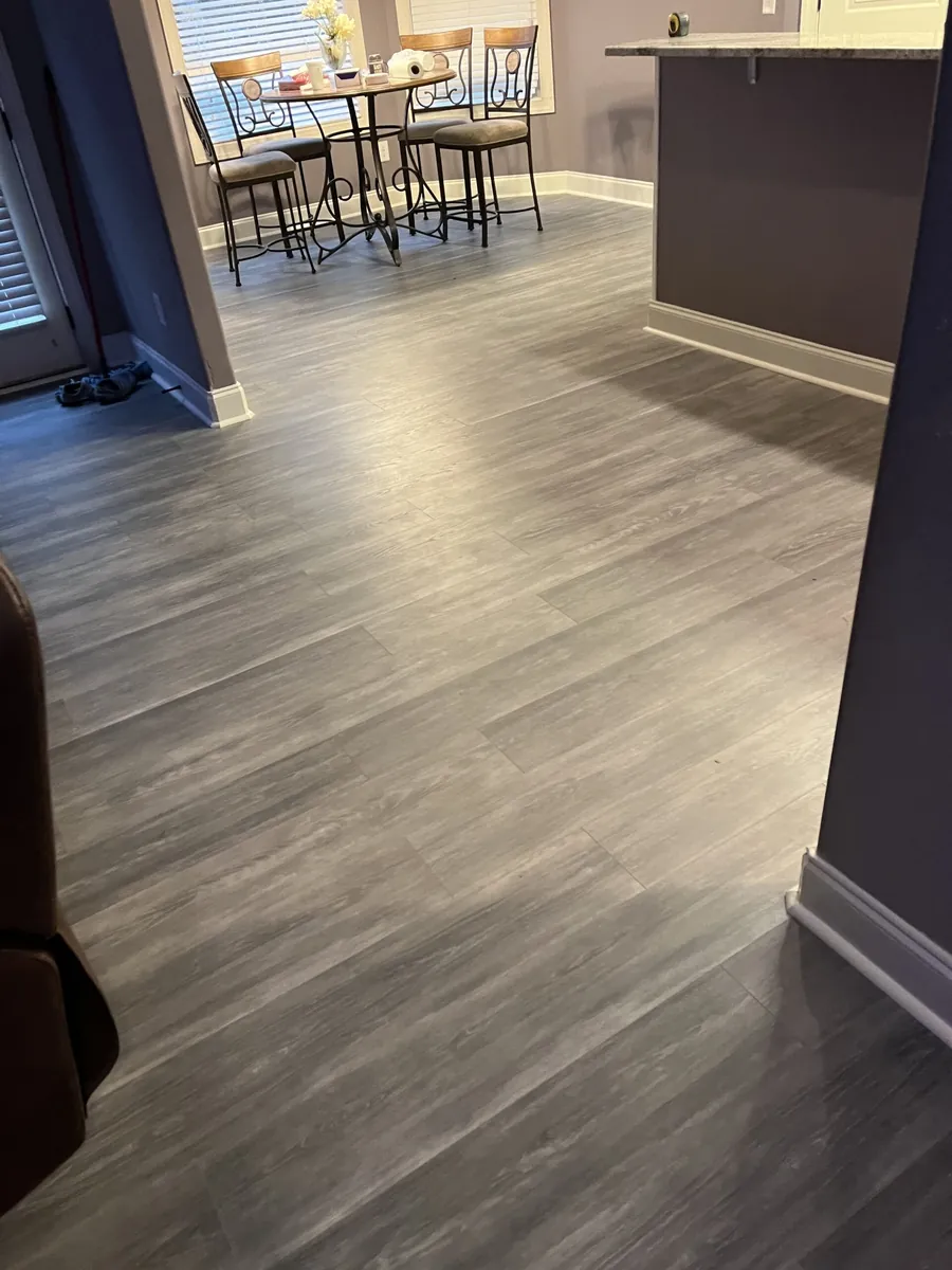 LVP flooring tile transition in Stockbridge GA